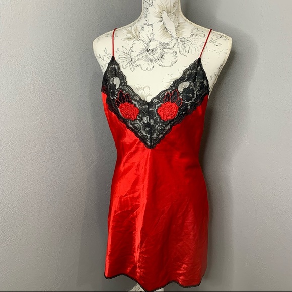Val Mode Other - Vintage Val Mode Lingerie Small Roses Teddy Gown